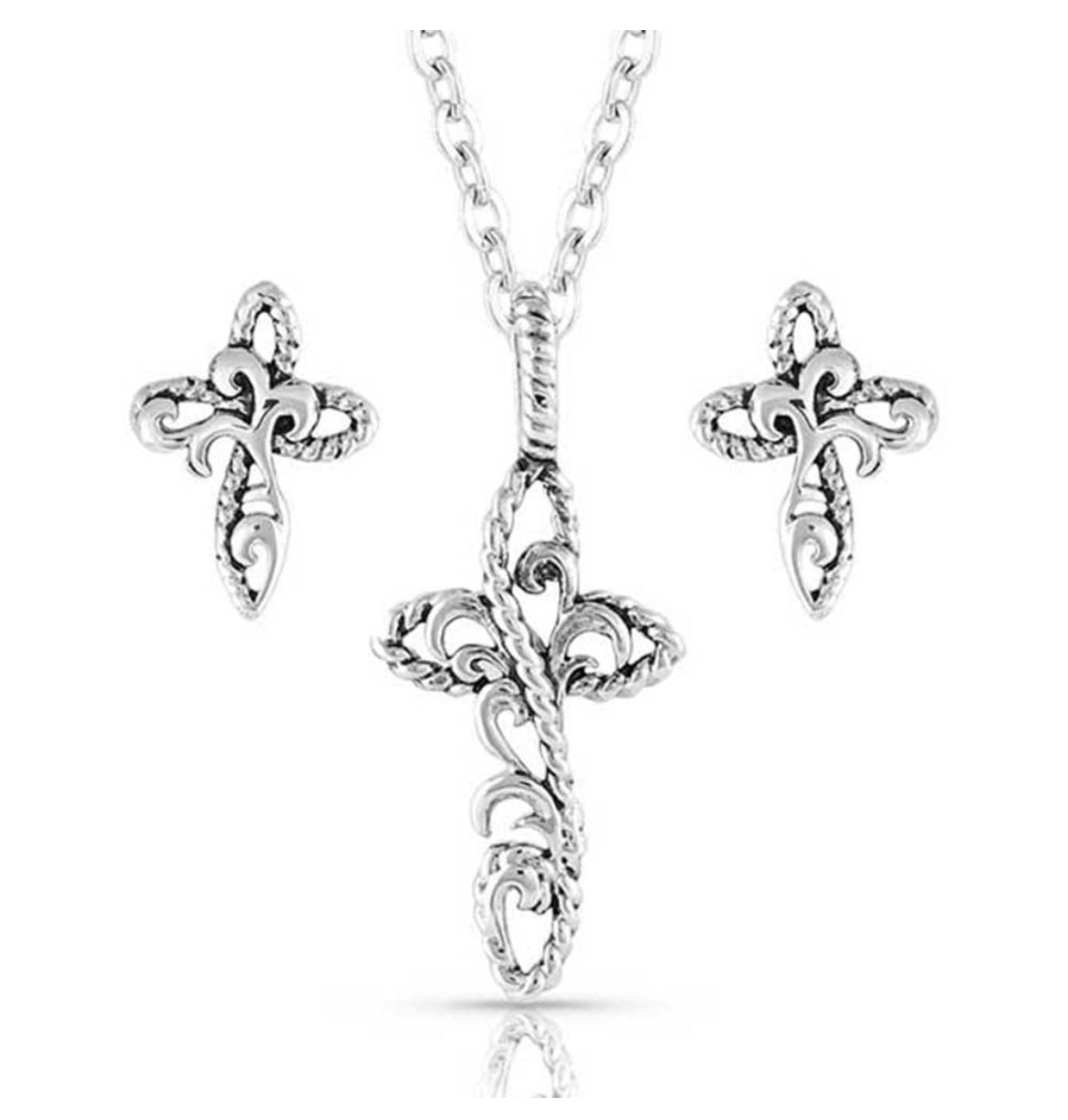 Hold Steady Faith Cross Jewelry Set