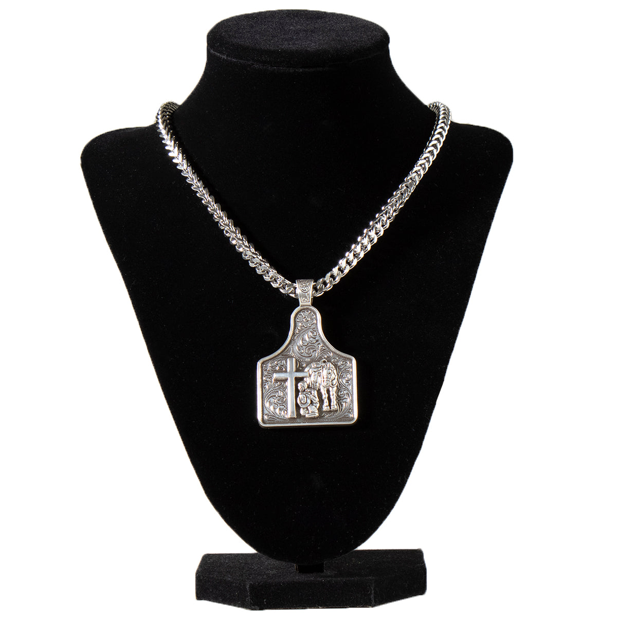 EarTag Silver Necklace