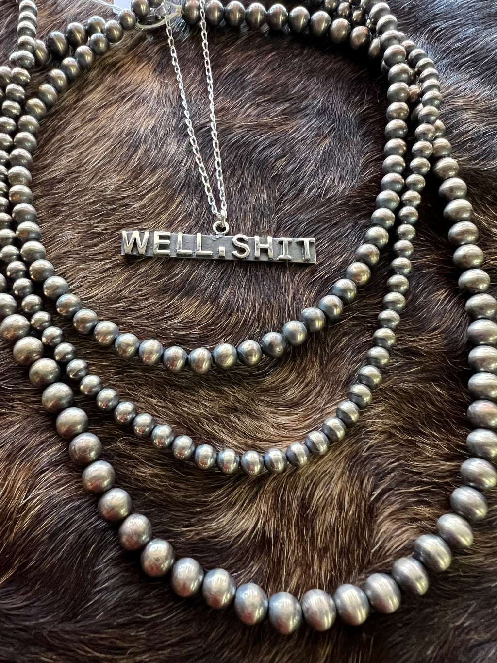 Well Shit Bar Necklace