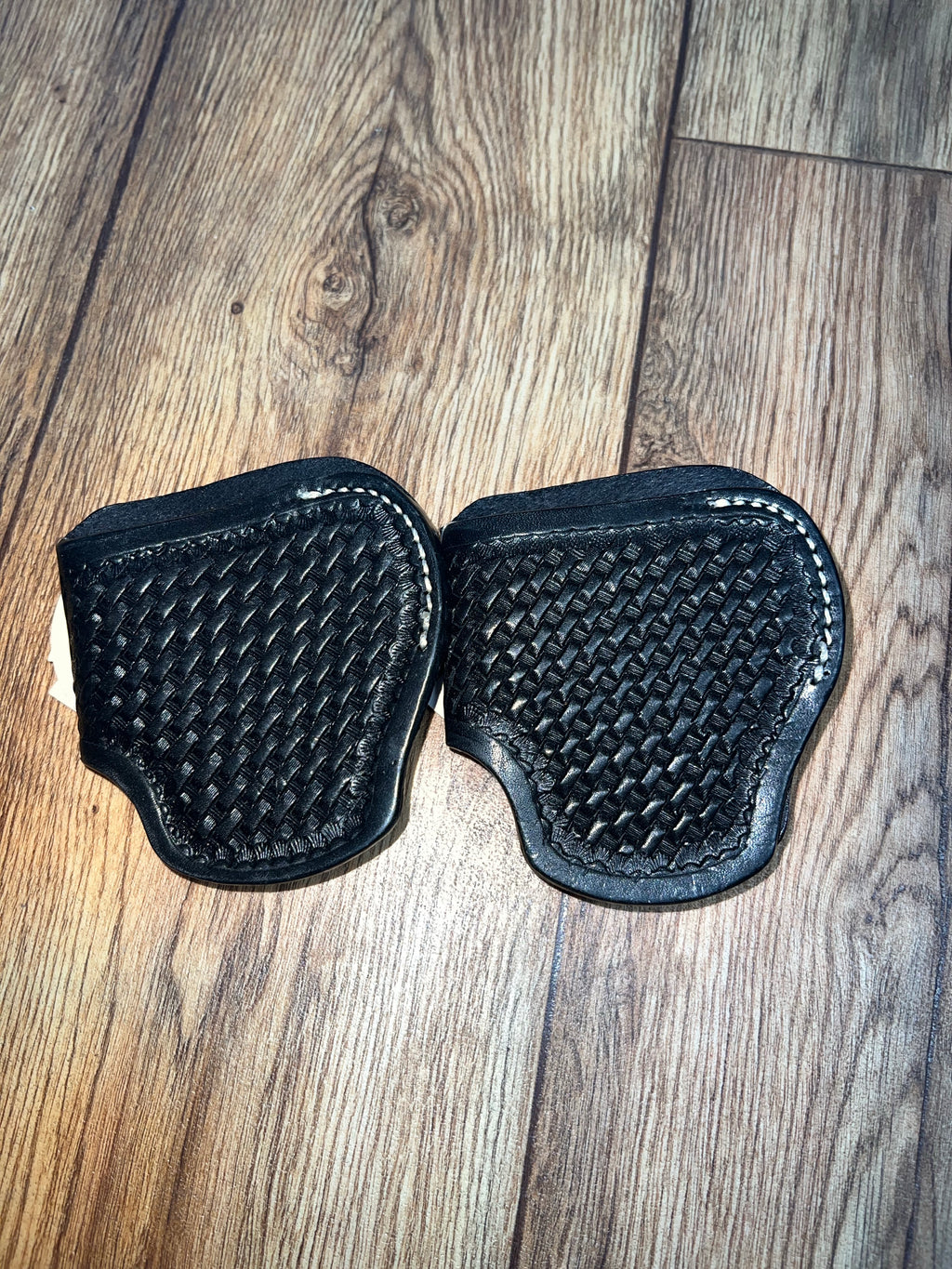 Ranger Belt Black Tooled Leather Gun holster