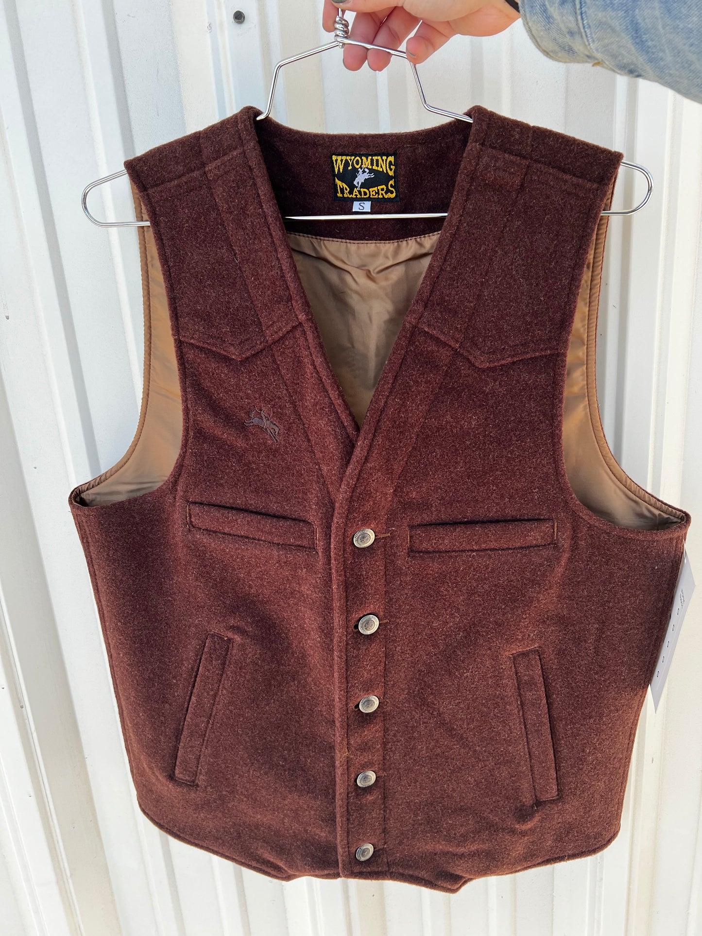 Men’s Wyoming Brown Wool Vest