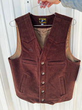 Load image into Gallery viewer, Men’s Wyoming Brown Wool Vest
