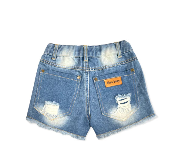 Shea Baby Denim Ripped Shorts