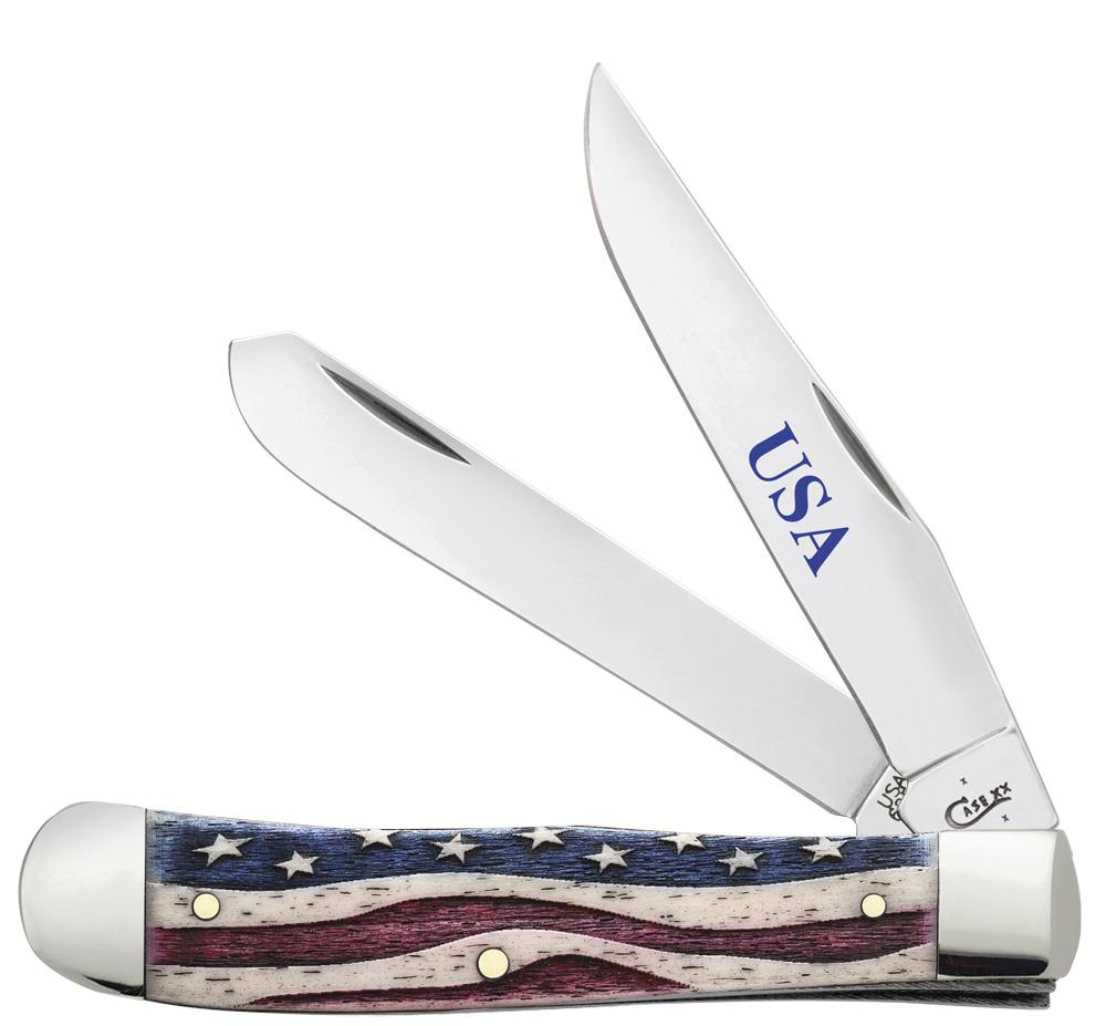 Star Spangled Embellished Smooth Natural Bone Trapper(64132)