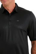 Cinch Men’s Black Pattern Polo