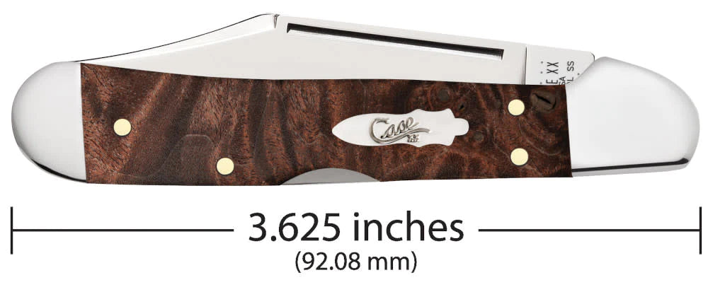 Smooth Brown Maple Burl Wood Mini CopperLock®
