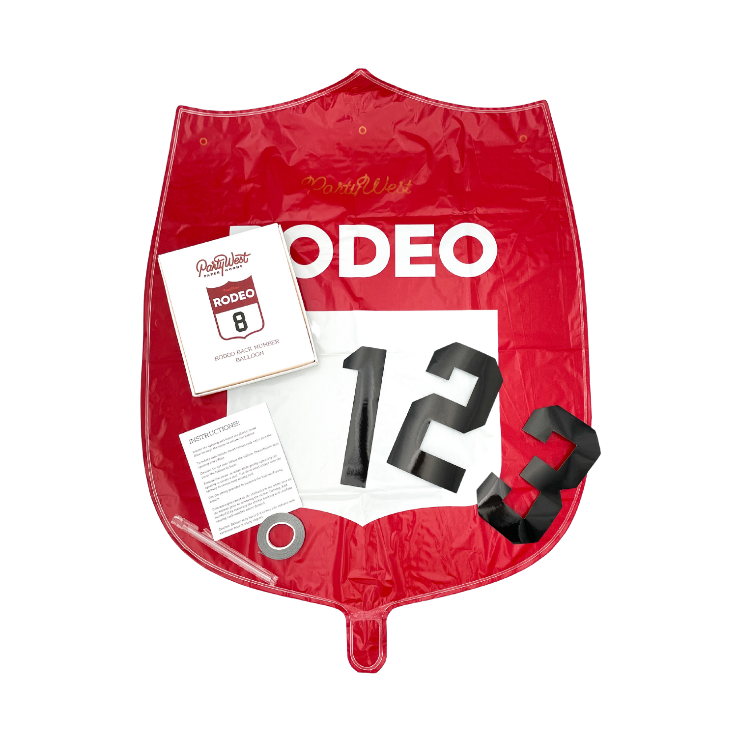 Back Number Foil Balloon - Boxed Set