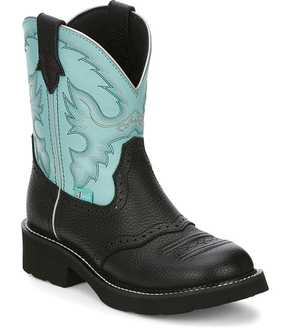 Justin Women’s Gemma Black & Blue Boots (9905)