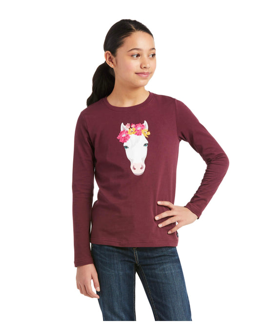 Ariat Girls Flower Crown T-Shirt (7351)