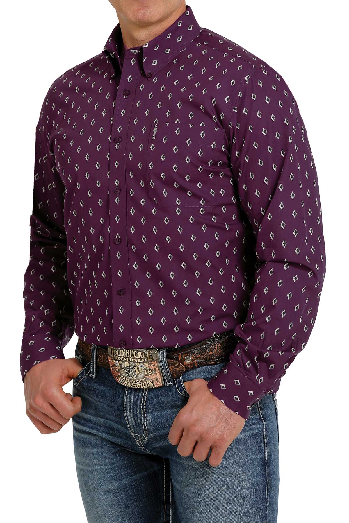Cinch Modern Fit Purple Shirt (7037)