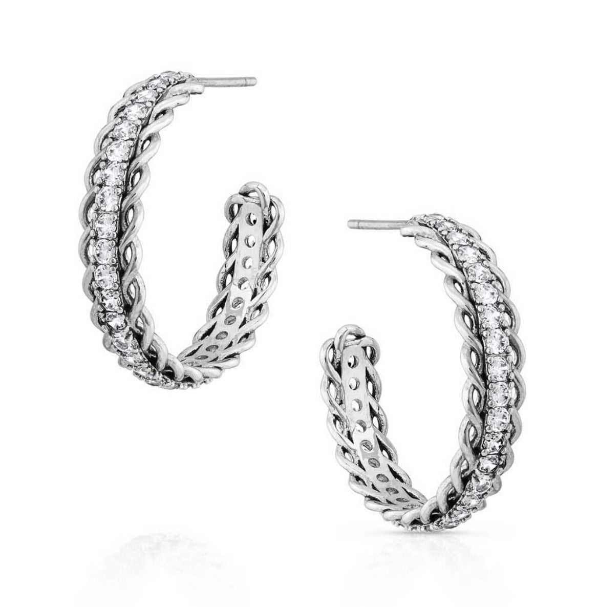 Crystal Roads Hoop Earrings