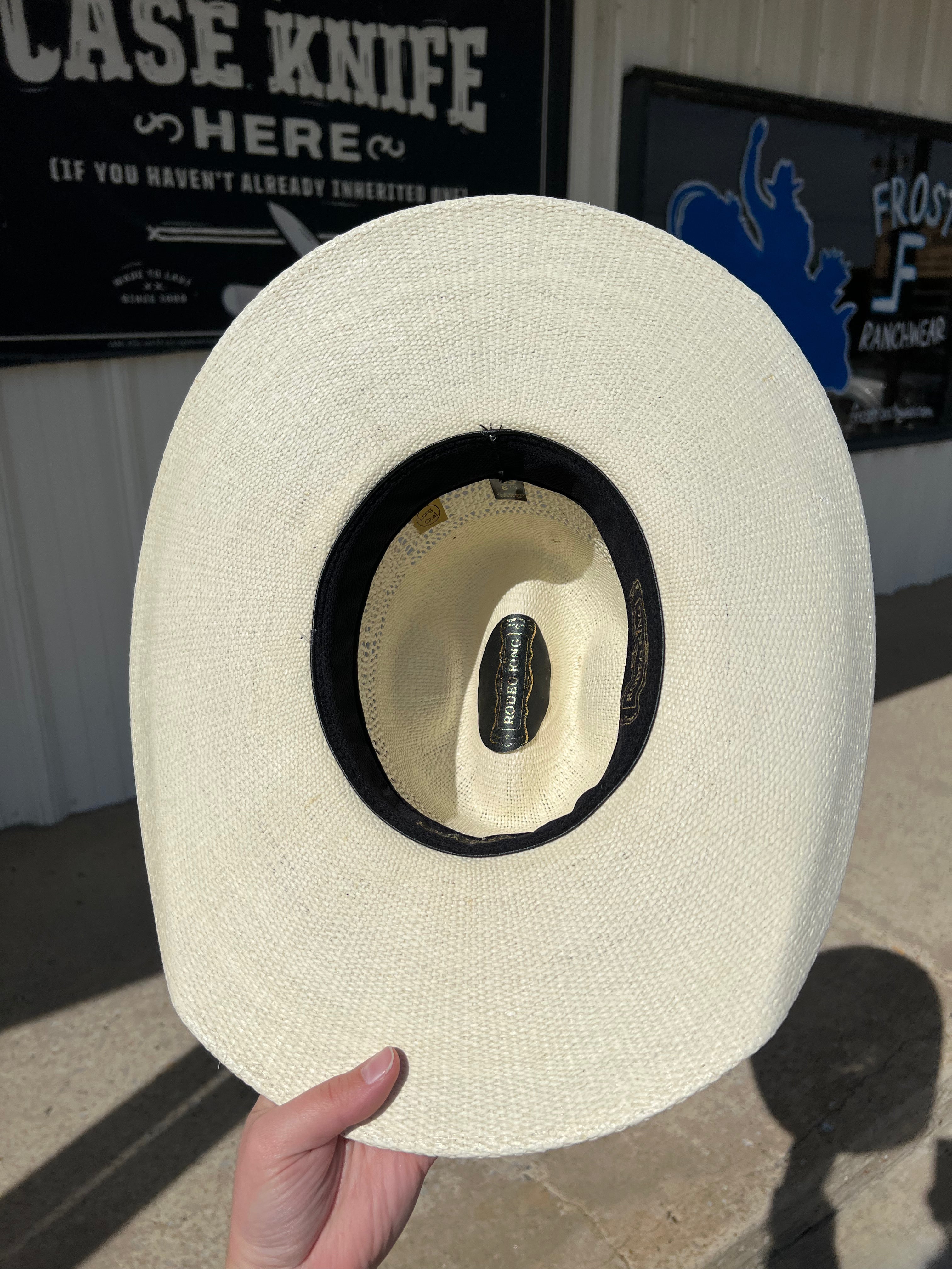 Rodeo King Quenten Heavy Duty Bangora Natural Straw Hat