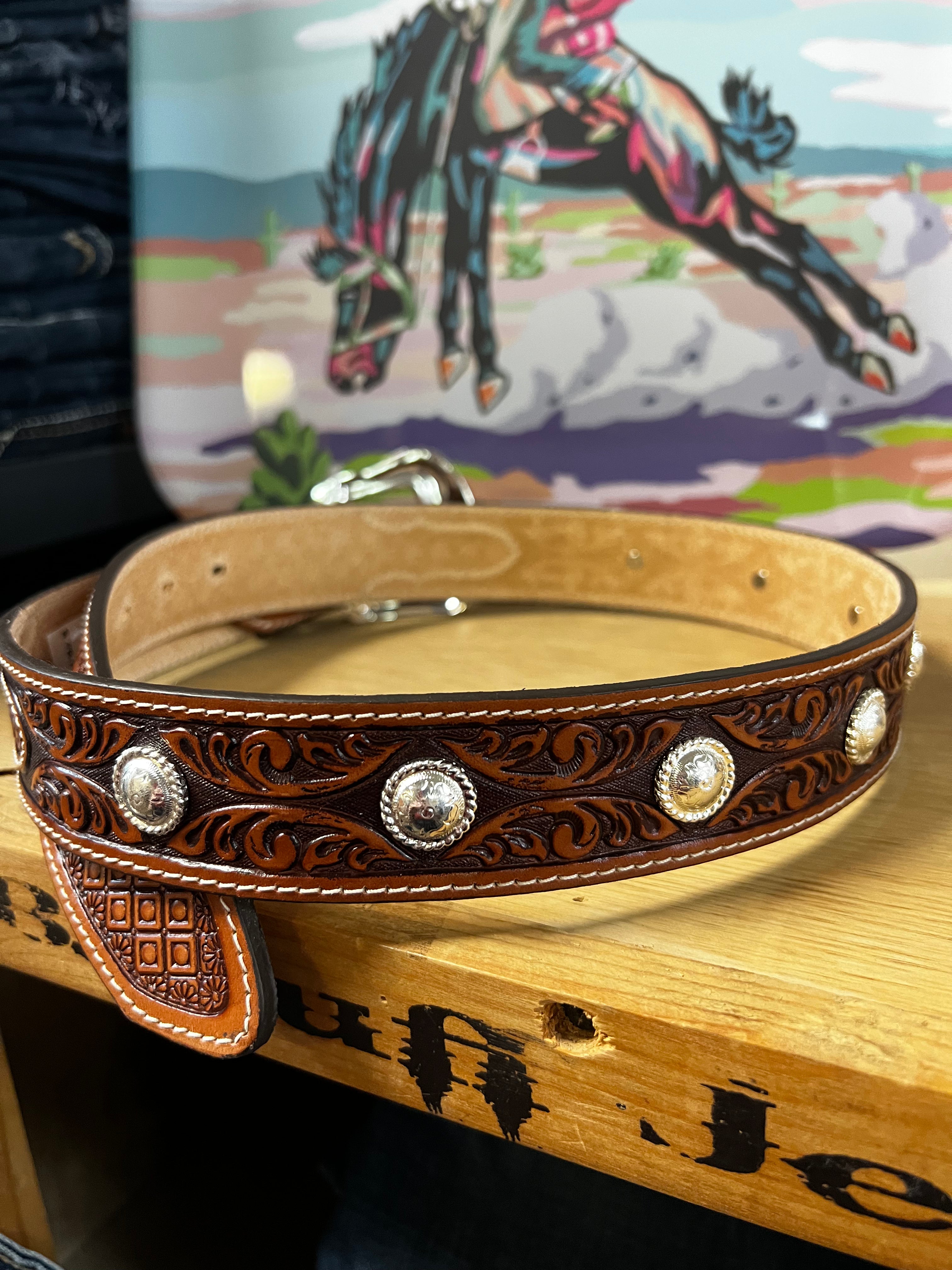 Tony Lama Silver Valley Belt (C42844)
