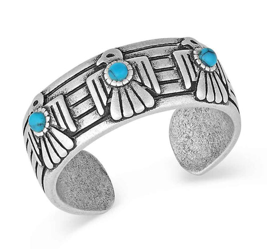 Rising Above Thunderbird Turquoise Ring