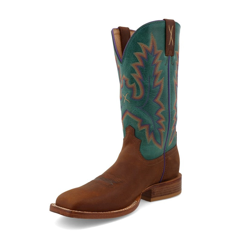 Twisted X 11" Tech X Boot - Cinnamon & Turquoise (WXTL001)