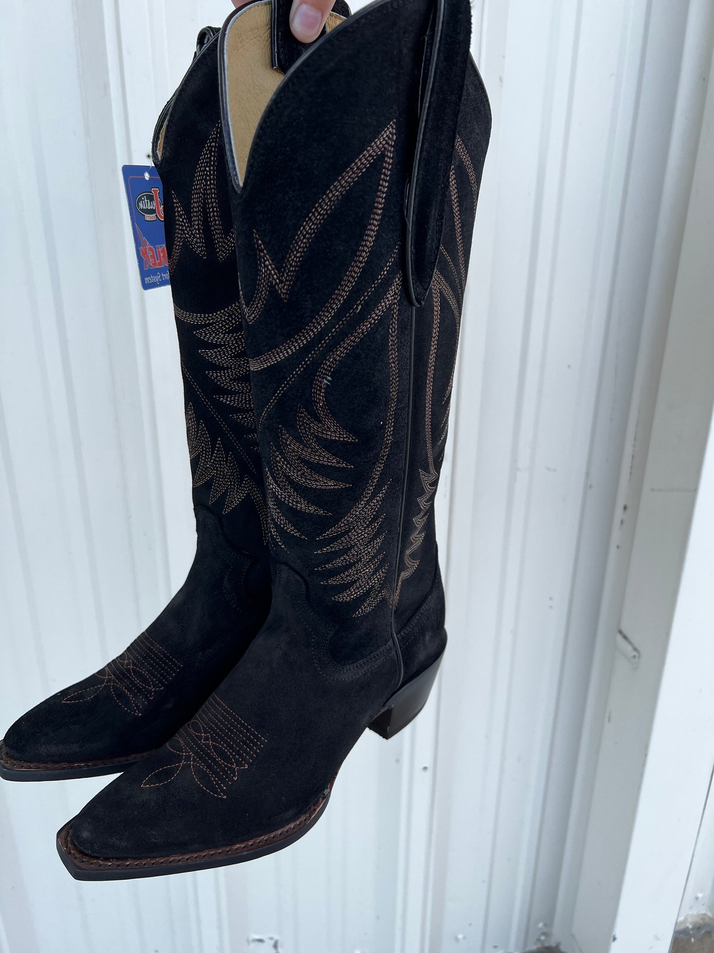 Women’s Justin Clara Black Suede Boots