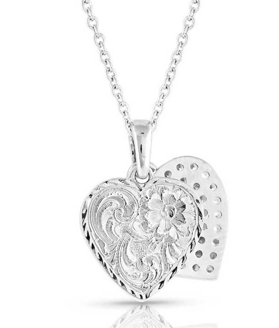 Country Charm Crystal Love Necklace (NC5163)