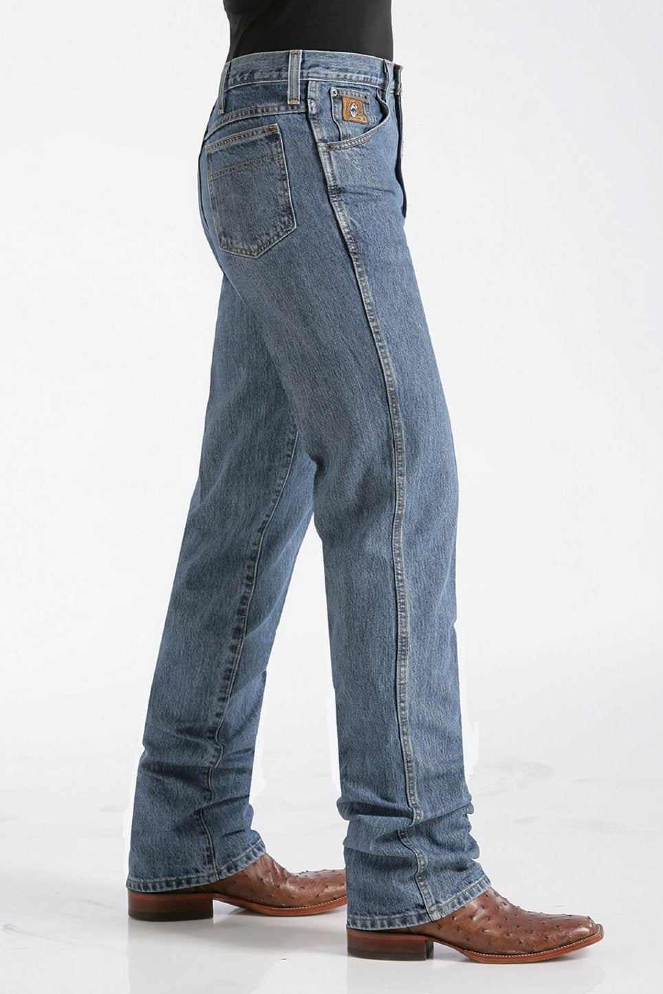 Cinch MEN'S SLIM FIT BRONZE LABEL JEAN - MEDIUM STONEWASH (2001)