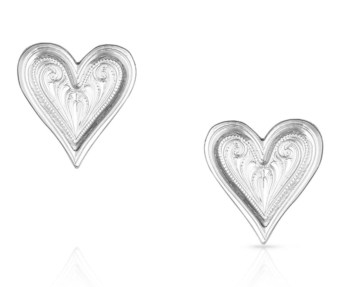Montana Silversmiths Heart-String Earrings