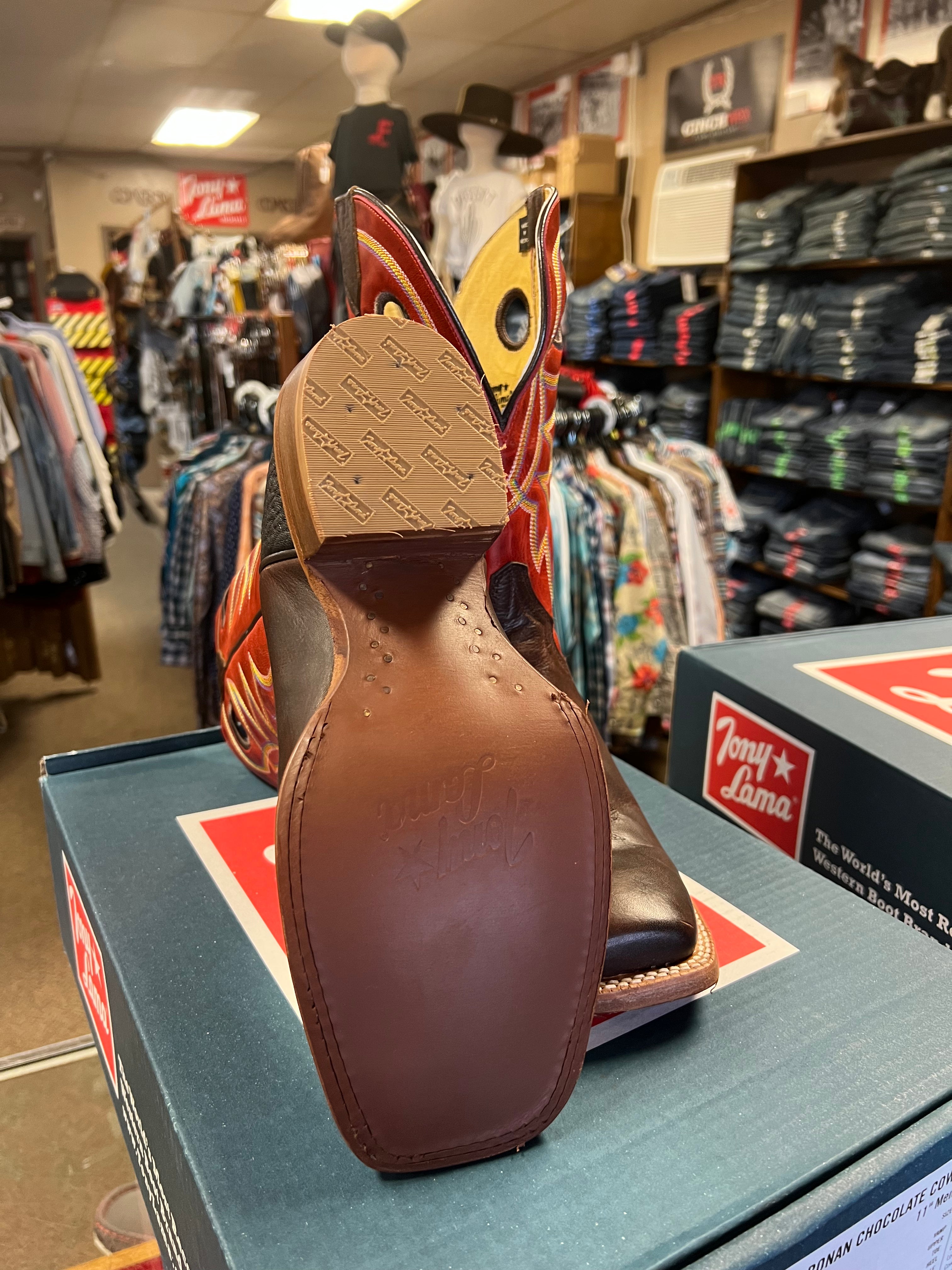 Tony Lama Ronan Chocolate Cowhide (SA2010)