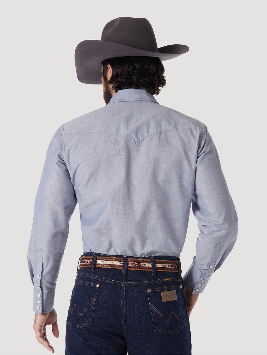 COWBOY CUT® WORK WESTERN CHAMBRAY LONG SLEEVE SHIRT(70130mw)