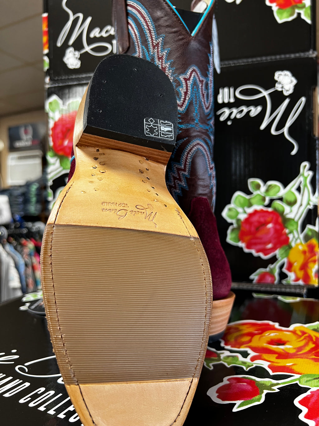 Macie Bean Burgundy Suede Boots (M9500)