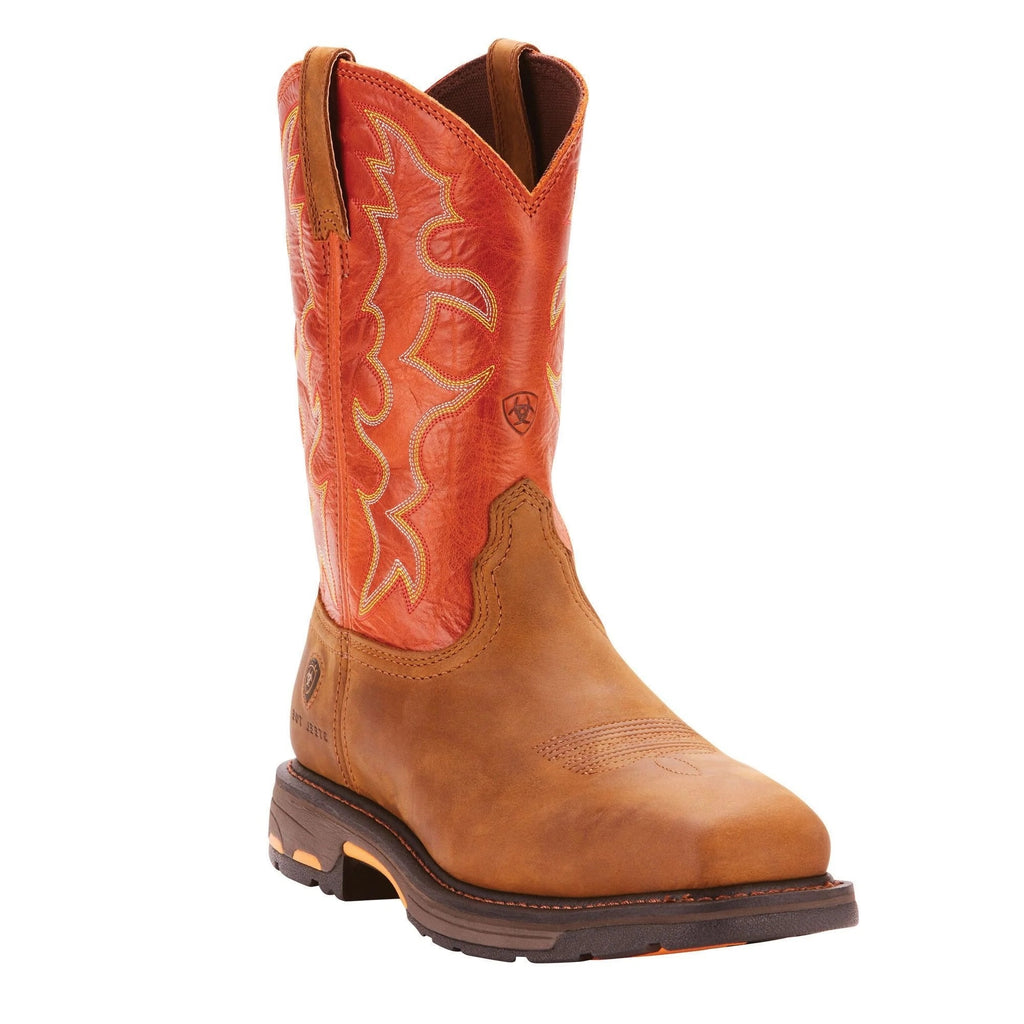 Ariat Men’s WorkHog Wide Square Toe Steel Toe Work Boot (6961)