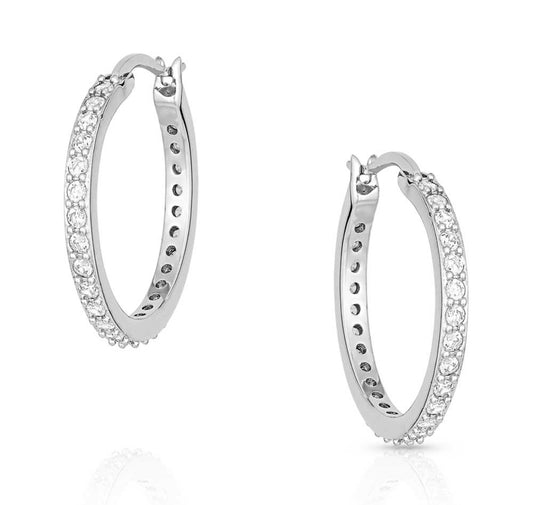 Montana Silversmiths Thin Shiny Hoop Earrings