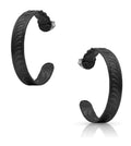 Midnight Filigree Hoop Earrings (ER4079BKN)