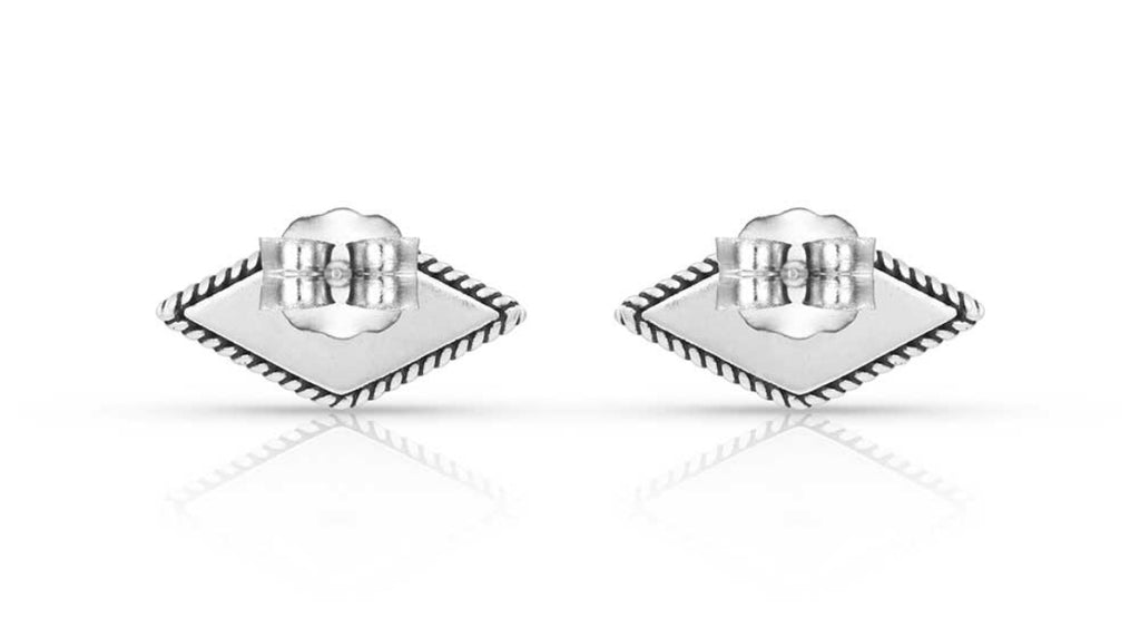 Montana Silversmiths Punch of Turquoise Rhombus Earrings (Er5127)