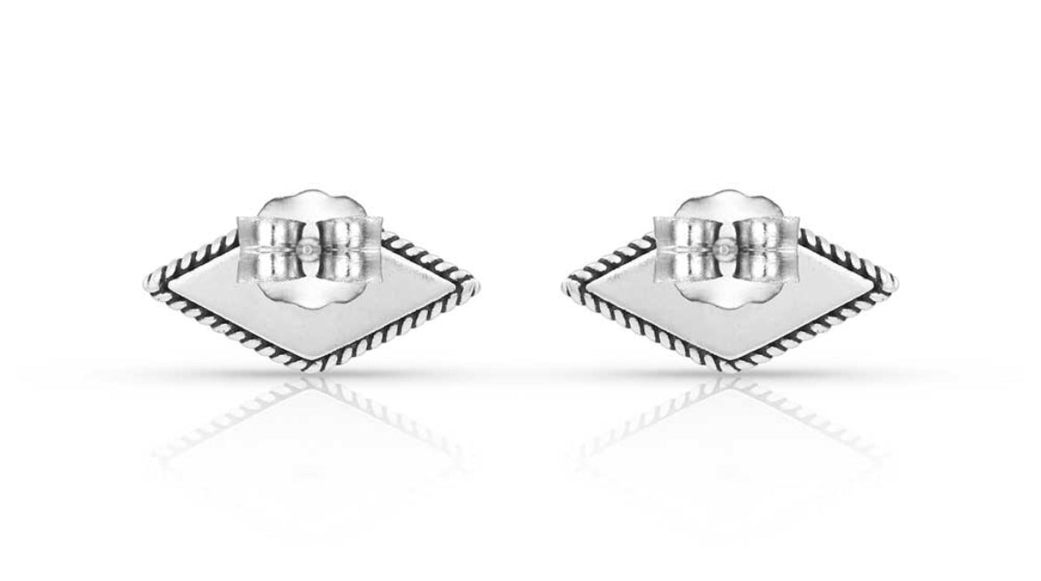 Montana Silversmiths Punch of Turquoise Rhombus Earrings (Er5127)