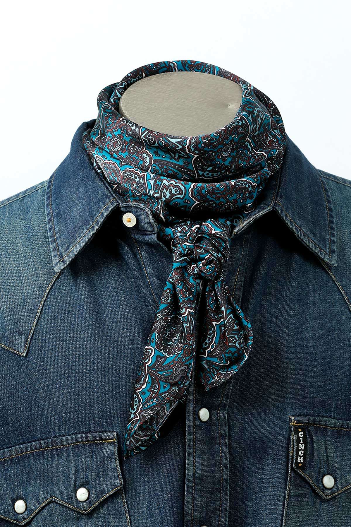 Cinch Teal Paisley Wildrag