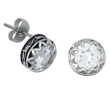 Load image into Gallery viewer, Crystal Barbed Wire Stud Earrings
