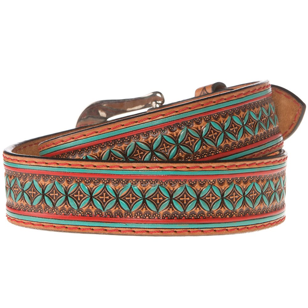 Western Fashion Accessories Belt With Turquoise Design (IB1061)