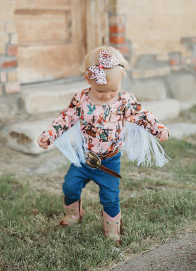 Giddy On Up Long Sleeve Onesie