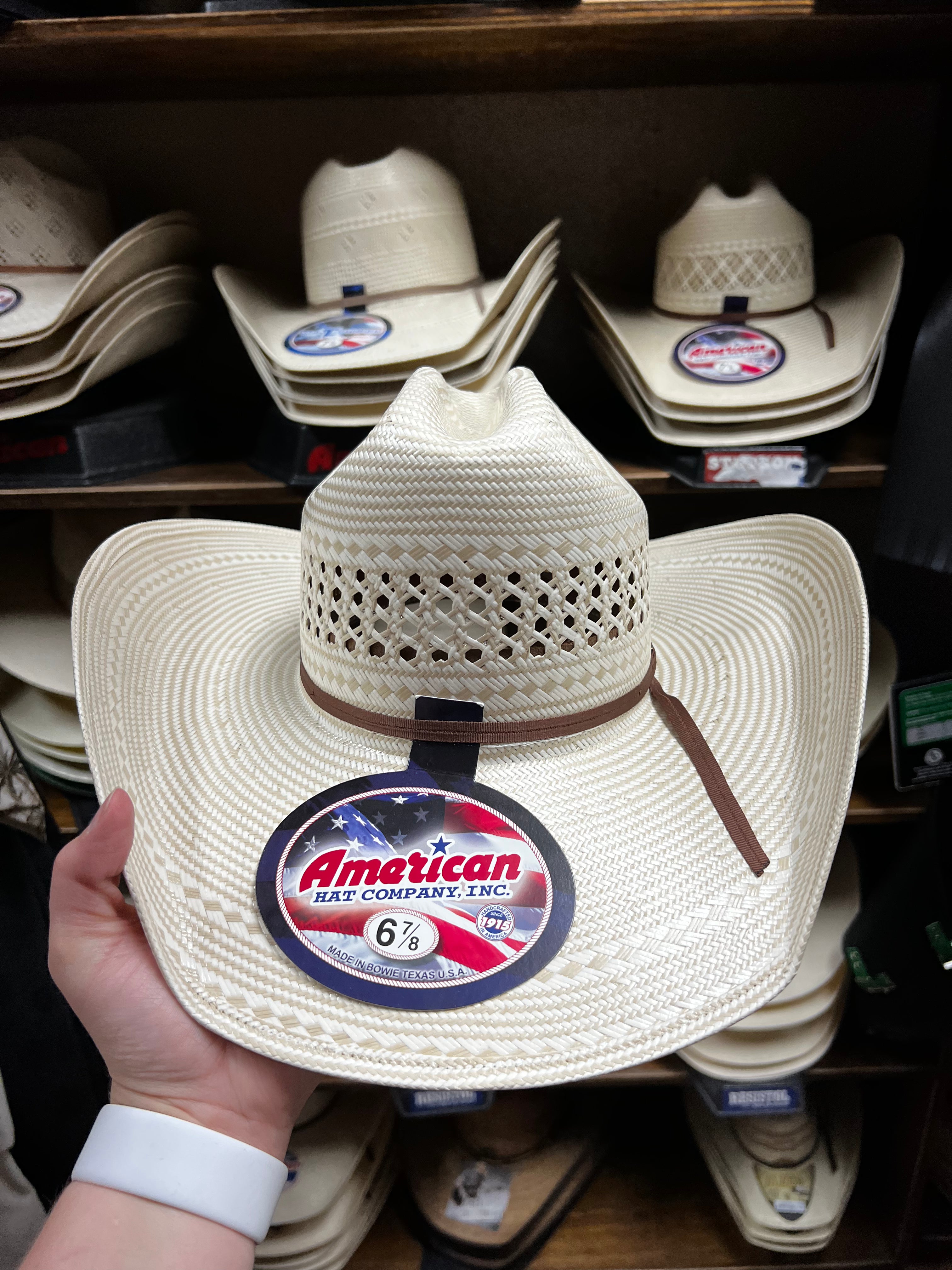 American 2C Whiskey Straw Hat (7700)