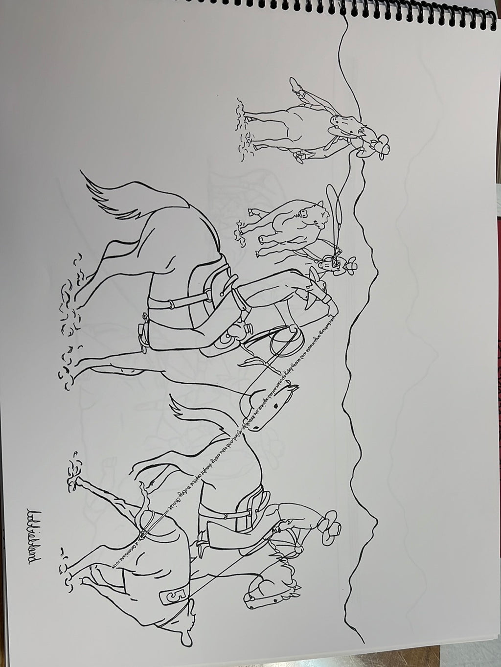 Little Punchers Coloring Book - Ranch Rodeo Edition by Bobbie Bland