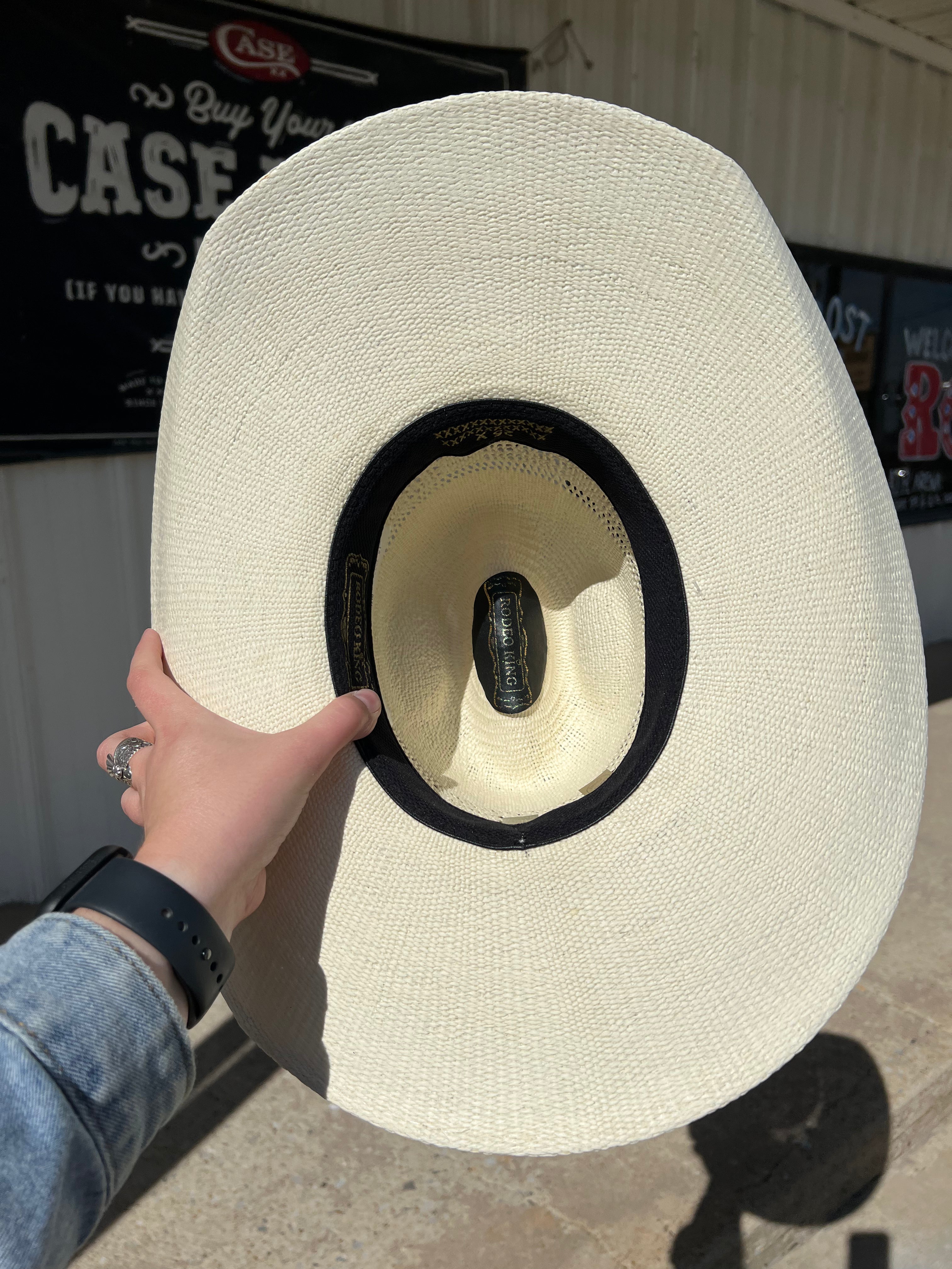 Rodeo King Quenten Heavy Duty Bangora Natural Straw Hat