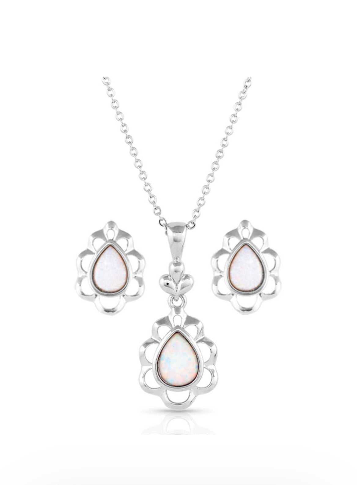 Mystic Snowdrop Opal Jewelry Set (JS5349)