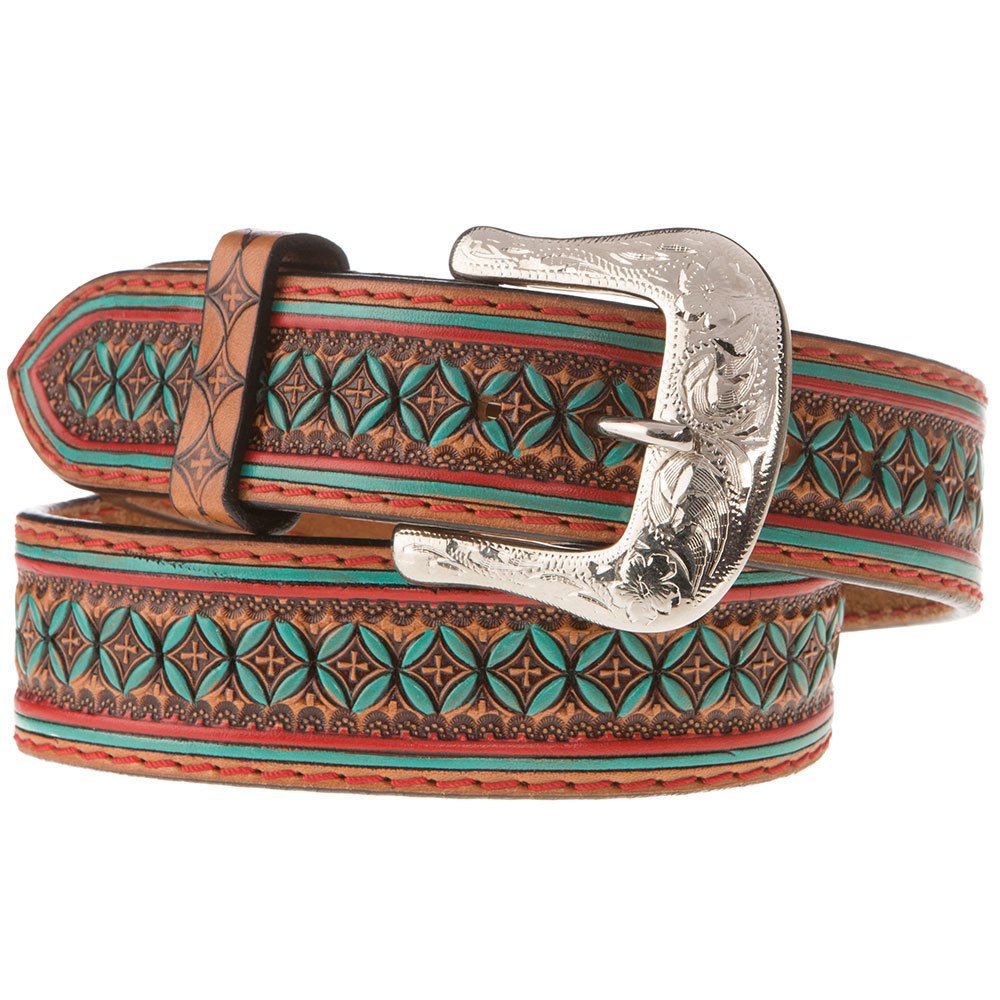 Western Fashion Accessories Belt With Turquoise Design (IB1061)
