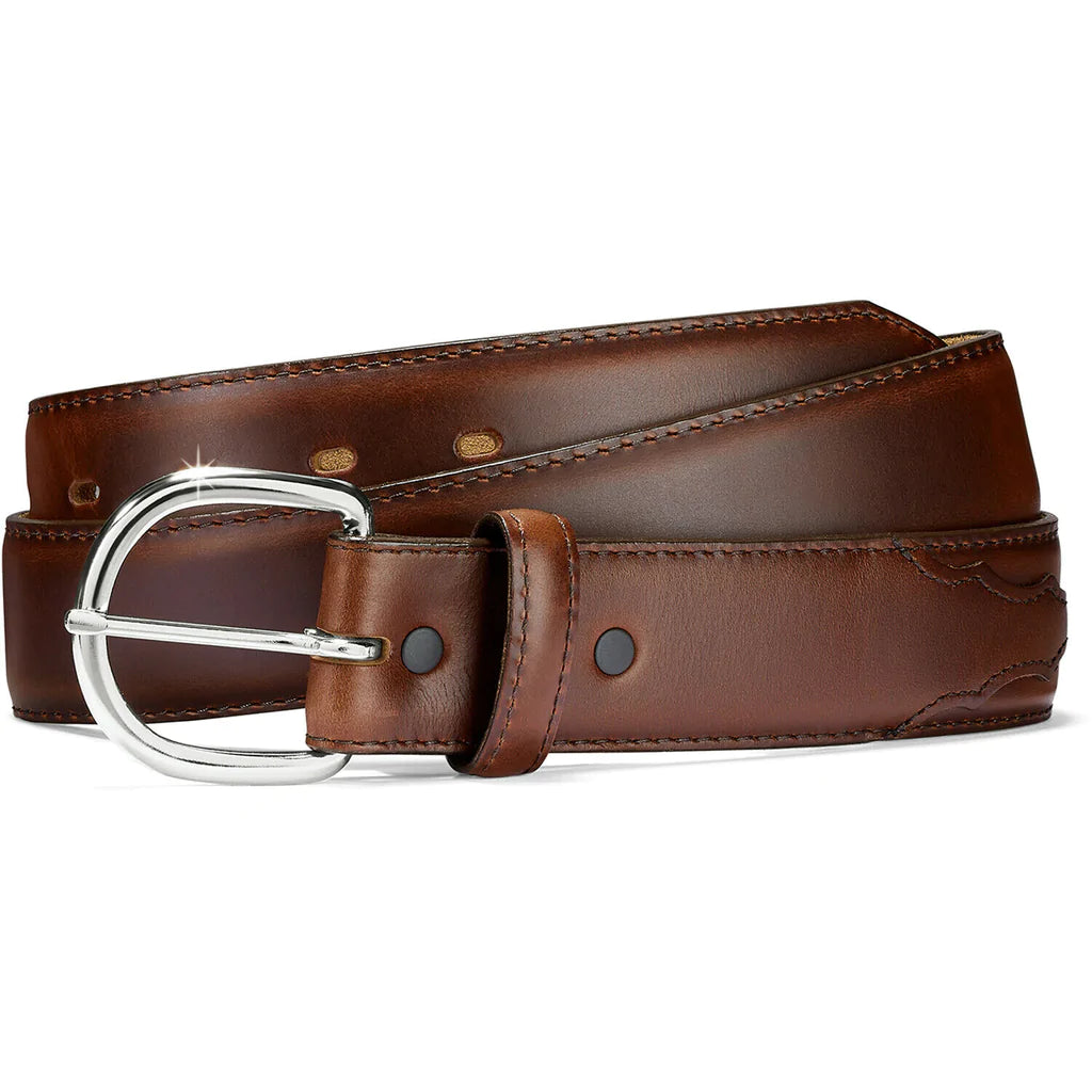 Justin Men's Classic Western Brown Leather Belt 53717