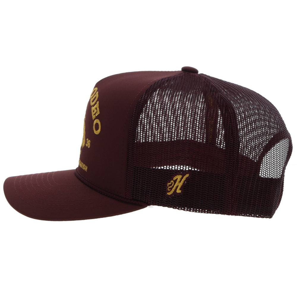 Hooey Prorodeo Maroon Cap w/ Gold Logo