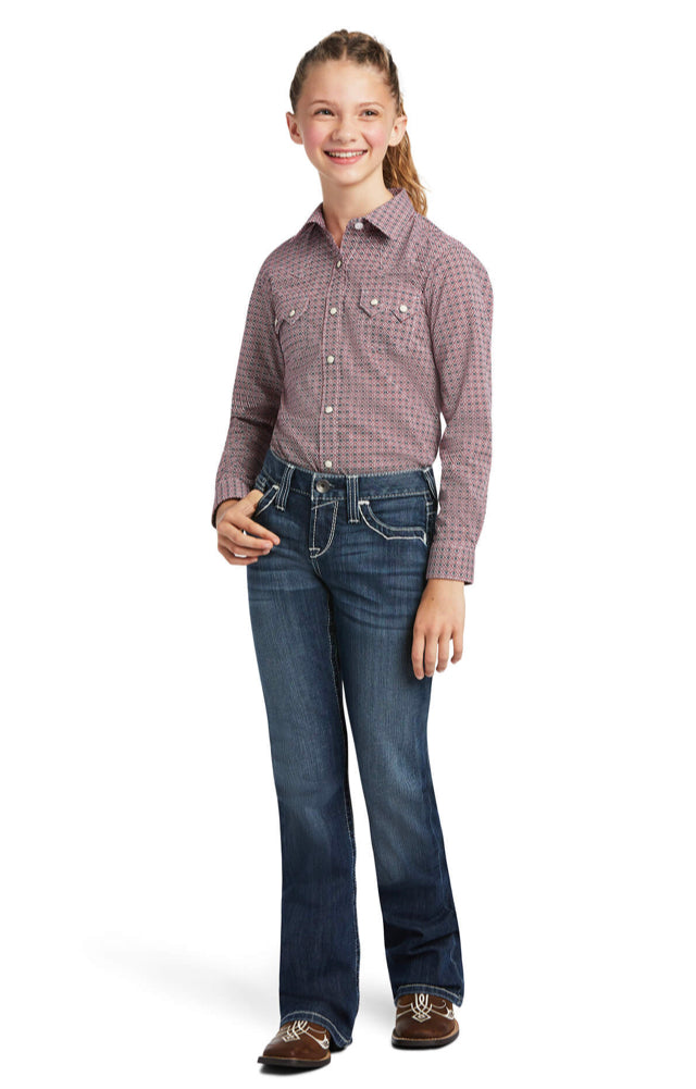Girls Ariat REAL Modern Mosiac Shirt (8068)