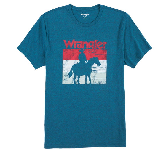 Men’s Wrangler® Short Sleeve T-Shirt - Navy Heather