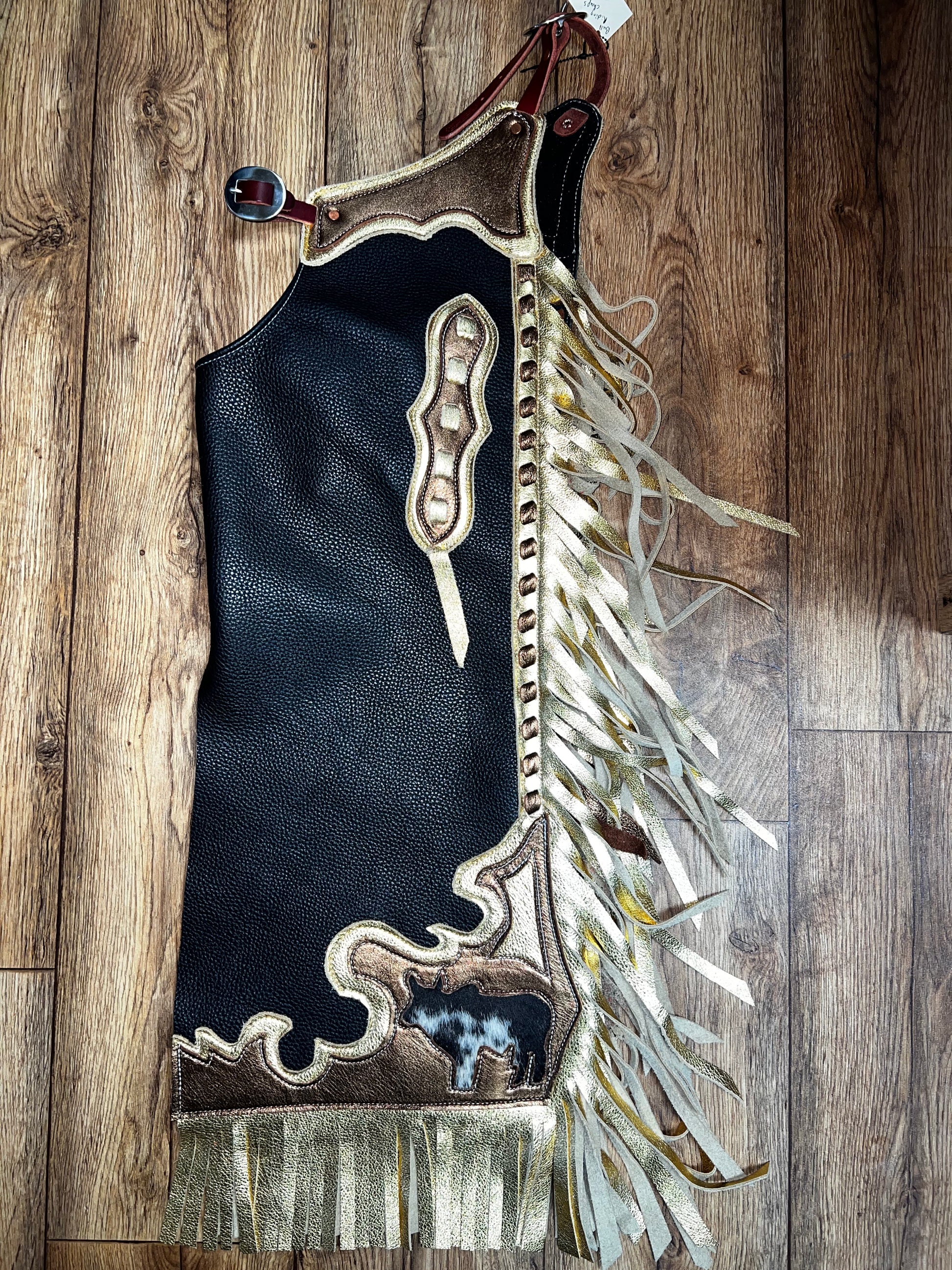 Bull Riding Chaps Cross Rockin’ Y Saddlery Youth Bull Riding Chaps – Frost Ranch Wear