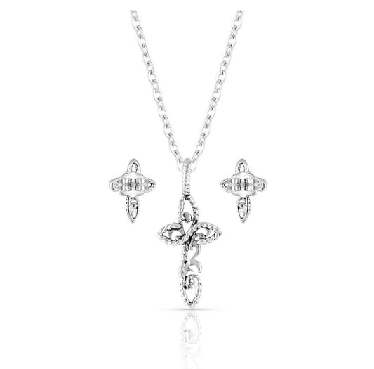 Hold Steady Faith Cross Jewelry Set