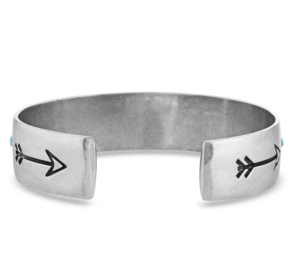 Montana Silversmiths Forward Turquoise Silver Cuff (BC5034)