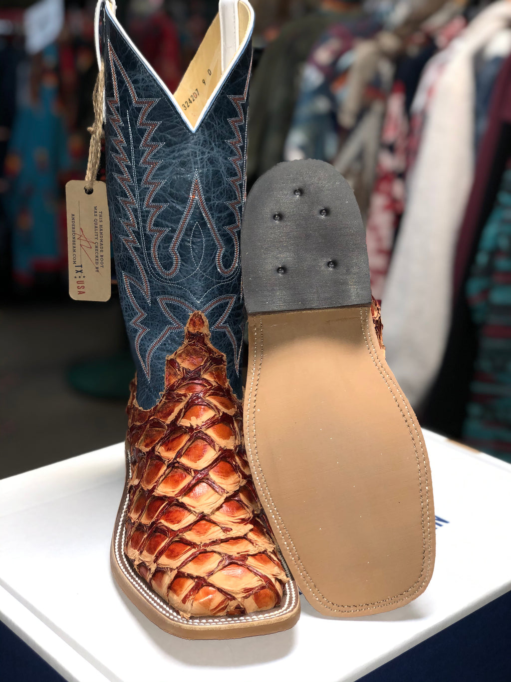 Anderson Bean Cognac Big Bass Boots (324207)