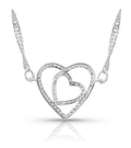Double Open Heart Split Necklace