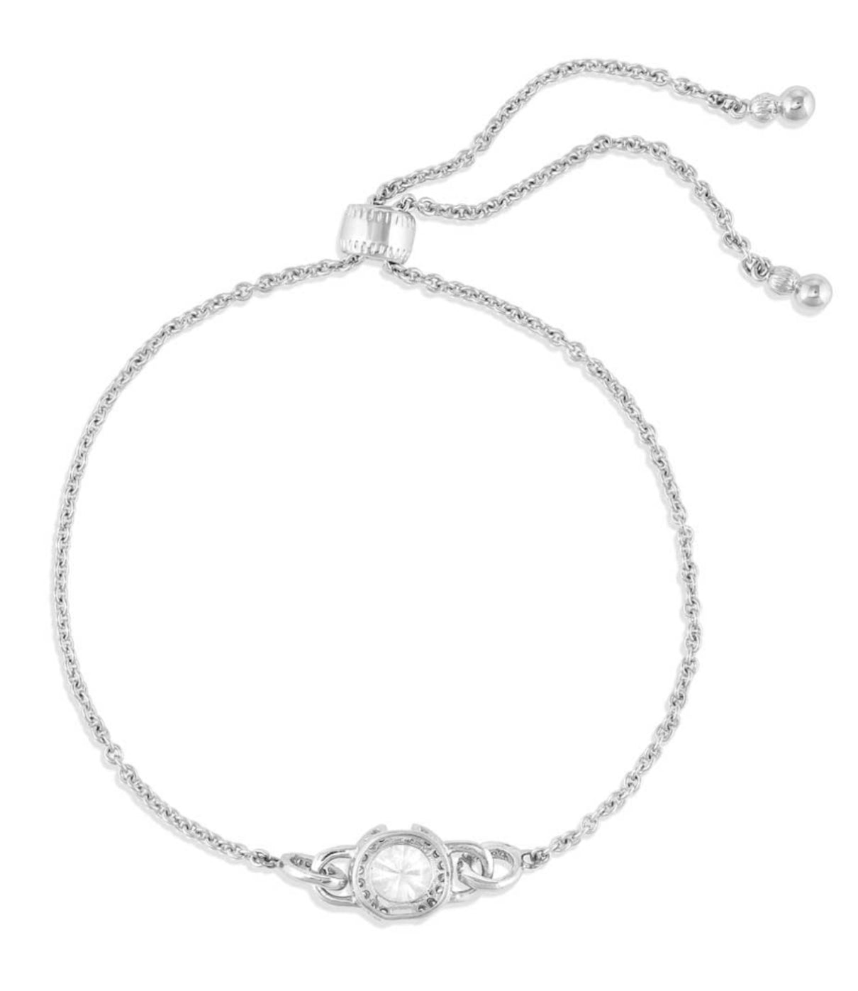 Lock and Key Crystal Bolo Bracelet (BC5519)